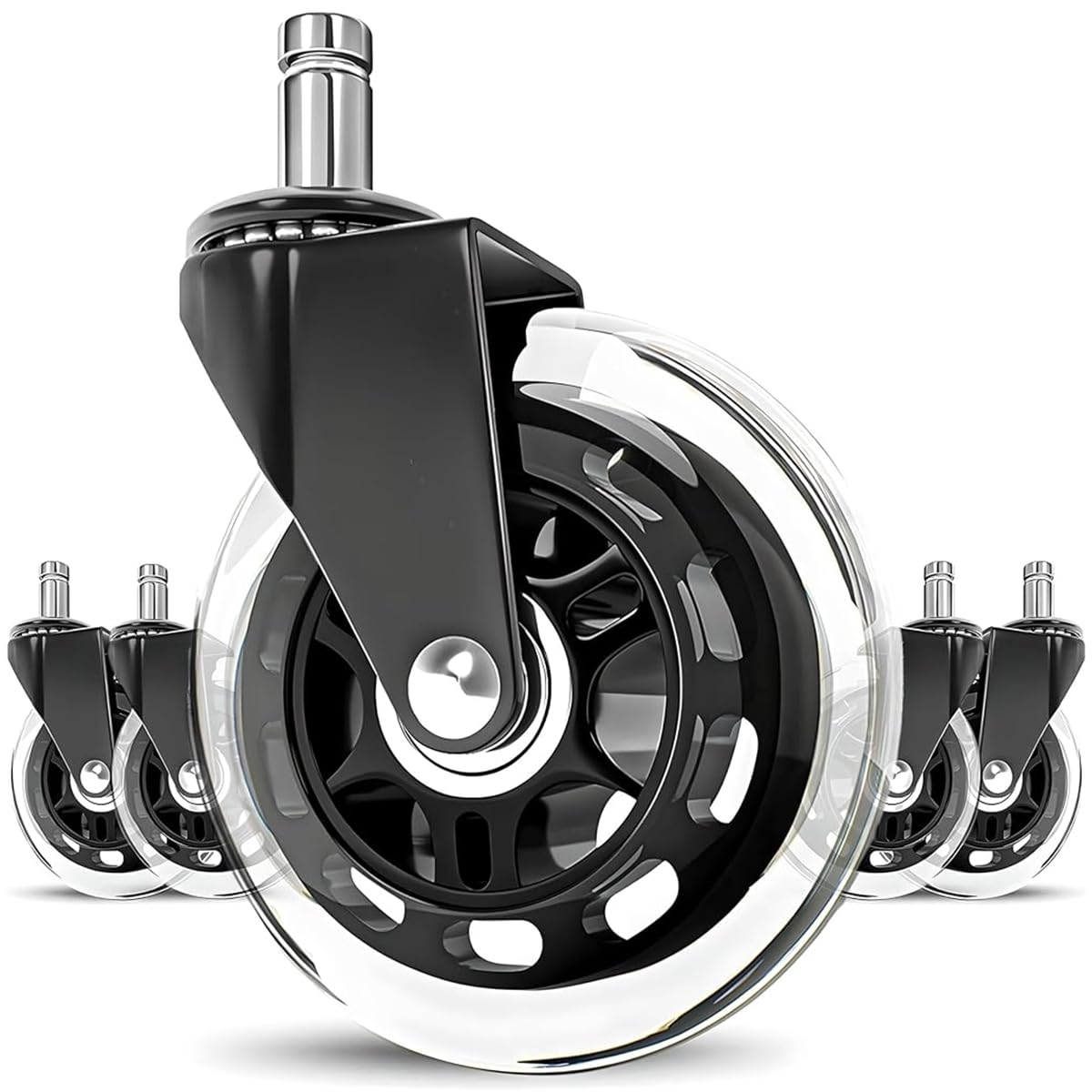 Serplex 5Pcs Office Chair Casters Replacements 3 Inches Chair Casters Silent Chair Casters Insert-on Multipurpose Caster Wheels Office Chair Casters Desk Caster Wheels Serplex 5Pcs Office Chair Casters Replacements 3 Inches Chair Casters Silent Chair Casters Insert-on Multipurpose Caster Wheels Office Chair Casters Desk Caster Wheels